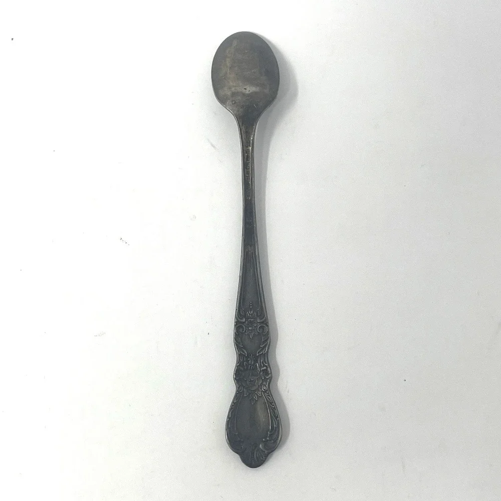 Vintage Silverplate Spoons Lot of 3 Rogers Bros Oneida 1847‎ 1881 Floral Ornate